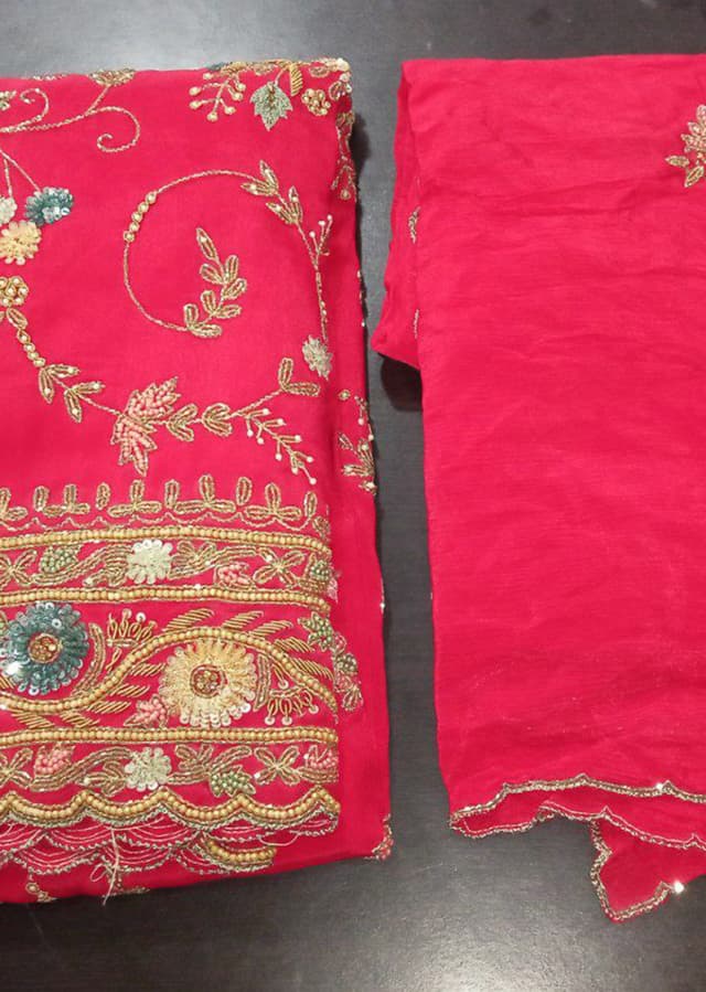 Crimson Red Festive Suit Set